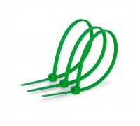 Стяжки нейлон 2,5х150mm зелені (1000 шт) висока якість, діапазон робочих температур: від -45С до + 80С