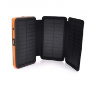 Портативная батаеря (повербанк) RH-20000N6W 20000mAh Solar, Flashlight,Input:5V/2A(microUSB,TypeC),Output:5V/2А(2xUSB),Wireless charger,PD/QC3.0,rubberized case,Orange