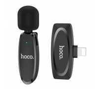 Микрофон-петличка HOCO L15 Lightning Crystal Lavalier Wireless Digital Microphone Black