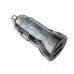 Автомобільний зарядний пристрій HOCO Z47 Transparent Discovery Edition dual port QC3.0 18W Transparent Black