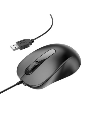 Миша BOROFONE BG4 Business wired mouse Black