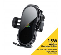 Тримач для мобільного Essager Premium Electric Phone Wireless Charger Bracket  black (EZJCFK-ZP01)