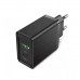 Зарядное устройство Vention Two-Port USB(A+C) Wall Charger (18W/20W) EU-Plug Black (FBBB0-EU)