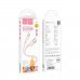 Кабель HOCO X97 Crystal color silicone charging data cable Type-C light pink