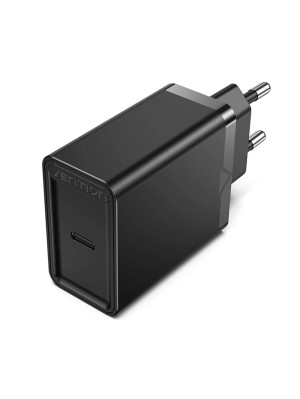 Зарядное устройство Vention 1-port USB-C Wall Charger(20W) EU-Plug Black (FADB0-EU)