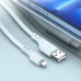 Кабель HOCO X97 Crystal color silicone charging data cable iP light blue