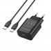 Сетевое зарядное устройство BOROFONE BA65A Single port PD20W charger set(Type-C to Type-C) Black