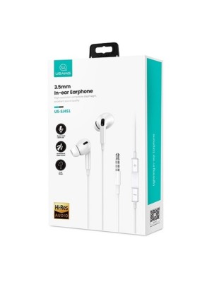 Наушники Usams SJ451 EP-41 3.5mm In-ear Earphone 1.2m White