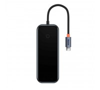 USB-Hub Baseus AcmeJoy 4-Port Type-C HUB Adapter（Type-C to USB3.0*3+Type-C PD&amp;Data *1）Dark Gray