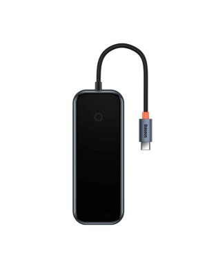 USB-Hub Baseus AcmeJoy 4-Port Type-C HUB Adapter（Type-C to USB3.0*3+Type-C PD&amp;Data *1）Dark Gray
