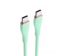 Кабель Vention USB 2.0 C Male to C Male 5A Cable 1M Light Green Silicone Type (TAWGF)