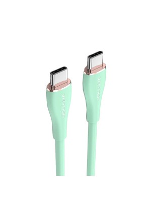 Кабель Vention USB 2.0 C Male to C Male 5A Cable 1M Light Green Silicone Type (TAWGF)