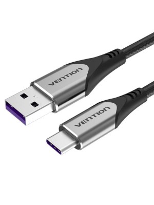 Кабель Vention USB-C to USB 2.0-A Fast Charging Cable 1.5M Gray Aluminum Alloy Type (COFHG)