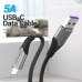 Кабель Vention USB-C to USB 2.0-A Fast Charging Cable 1.5M Gray Aluminum Alloy Type (COFHG)