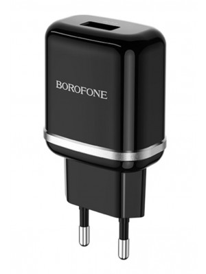 Сетевое зарядное устройство BOROFONE BA36A High speed single port QC3.0 charger set 18W(Micro) Black