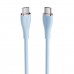 Кабель Vention USB 2.0 C Male to C Male 5A Cable 1.5M Light Blue Silicone Type (TAWSG)