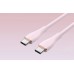 Кабель Vention USB 2.0 C Male to C Male 5A Cable 1M Pink Silicone Type (TAWPF)