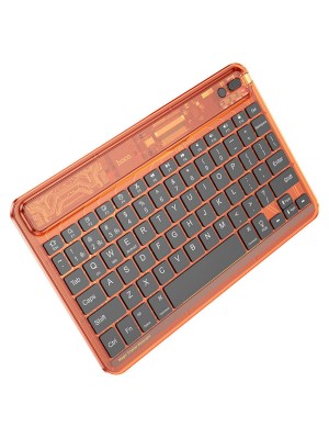 Клавіатура HOCO S55 Transparent Discovery edition wireless BT keyboard Citrus Color