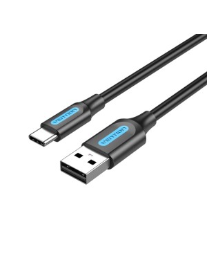 Кабель Vention USB 2.0 A Male to C Male 3A Cable 1M Black (COKBF)