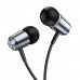 Наушники HOCO M108 Spring metal universal earphones with mic Metal Gray