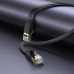 Кабель HOCO US07 General pure copper flat network cable(L=1M) Black