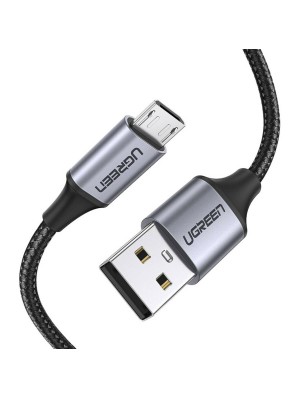 Кабель UGREEN US290 Micro USB 2.0 Cable 1M Metal/Black (UGR-60146)