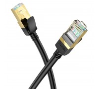 Кабель HOCO US02 Level pure copper gigabit ethernet cable(L=5M) Black