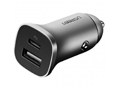 Автомобільний зарядний пристрій UGREEN CD130 Dual USB Car Charger (Space Gray) (UGR-30780)