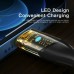 Кабель Essager Interstellar Transparent Design USB Разъемы Cable Type C to Lightning 2m black (EXCTL-XJA01-P)