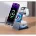 Беспроводное зарядное устройство для CHAROME H14 3-in-1 Wireless Charging Stand Silver