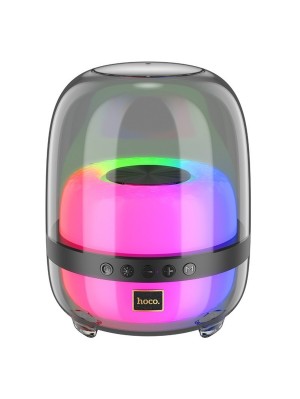 Портативна колонка HOCO BS58 Crystal colorful luminous BT speaker Magic Black Night