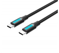 Кабель Vention USB 2.0 C Male to Male Cable 1.5M Black PVC Type (COSBG)