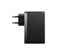 Мережевий зарядний пристрій Baseus GaN5 Pro Fast Charger 2C+U 140W EU Black(With Superior Series Fast Charging Data Cable Type-C to Type-C 240W（48V/5A） 1m  Black)