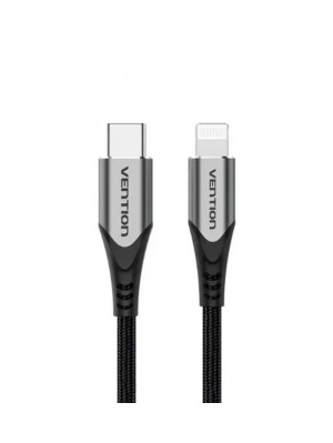 Кабель Vention USB 2.0 C to Lightning Cable 1M Gray Aluminum Alloy Type (TACHF)