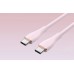 Кабель Vention USB 2.0 C Male to C Male 5A Cable 1.5M Pink Silicone Type (TAWPG)