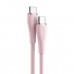 Кабель Vention USB 2.0 C Male to C Male 5A Cable 1.5M Pink Silicone Type (TAWPG)