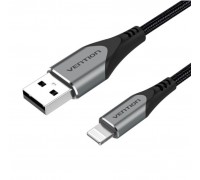 Кабель Vention USB 2.0 A Lightning Cable 2M Gray Aluminum Alloy Type (LABHH)