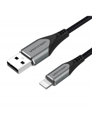 Кабель Vention USB 2.0 A Lightning Cable 2M Gray Aluminum Alloy Type (LABHH)