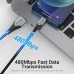 Кабель Vention USB 2.0 A Lightning Cable 2M Gray Aluminum Alloy Type (LABHH)