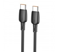 Кабель BOROFONE BX93 Super Power 100W Fast Charging Data Cable Type-C to Type-C Black