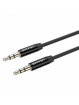 Аудіо-кабель Usams YP-01 Aux Audio Cable 1m Black