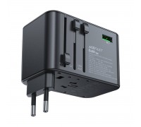 Мережевий зарядний пристрій ACEFAST Z1 PD75W GaN (3*USB-C+2*USB-A) multifunctional charging adapter Black