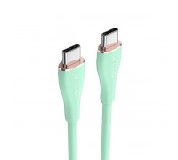 Кабель Vention USB 2.0 C Male to C Male 5A Cable 1.5M Light Green Silicone Type (TAWGG)