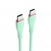 Кабель Vention USB 2.0 C Male to C Male 5A Cable 1.5M Light Green Silicone Type (TAWGG)