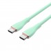 Кабель Vention USB 2.0 C Male to C Male 5A Cable 1.5M Light Green Silicone Type (TAWGG)