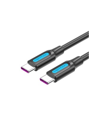 Кабель Vention USB 2.0 C Male to C Male 5A Cable 1M Black PVC Type (COTBF)