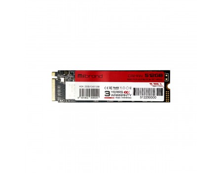 SSD M.2 Mibrand Caiman 512GB NVMe 2280 PCIe 3.0 3D NAND