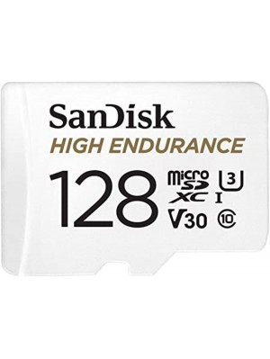 microSDXC (UHS-1 U3) SanDisk High Endurance 128Gb class 10 V30 (100Mb/s) (adapterSD)