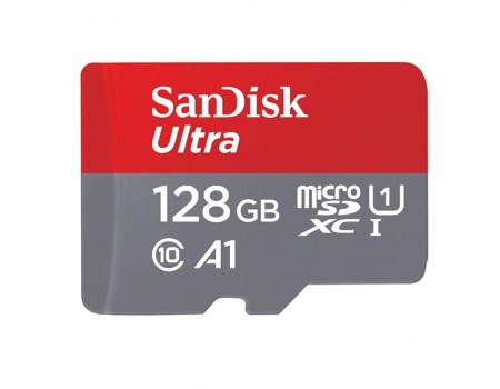 microSDXC (UHS-1) SanDisk Ultra 128Gb class 10 A1 (100Mb/s)