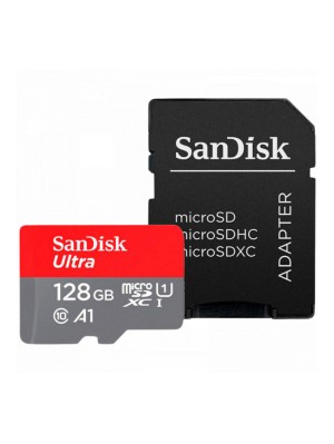 microSDXC (UHS-1) SanDisk Ultra 128Gb class 10 A1 (140Mb/s) (adapter SD)
